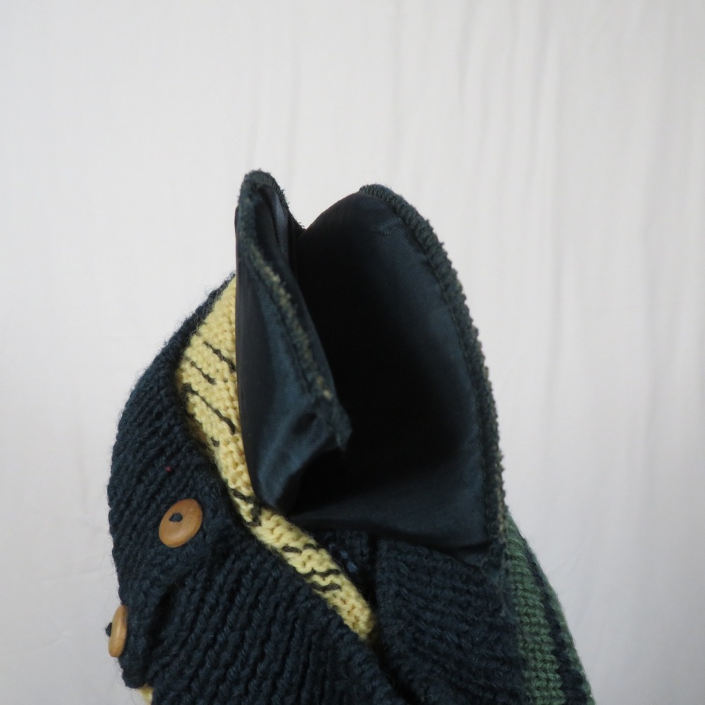 Roberta‎ Frost Hand Knitted 100% Wool Sweater Colorful Art to Wear Medium - Picture 12 of 13